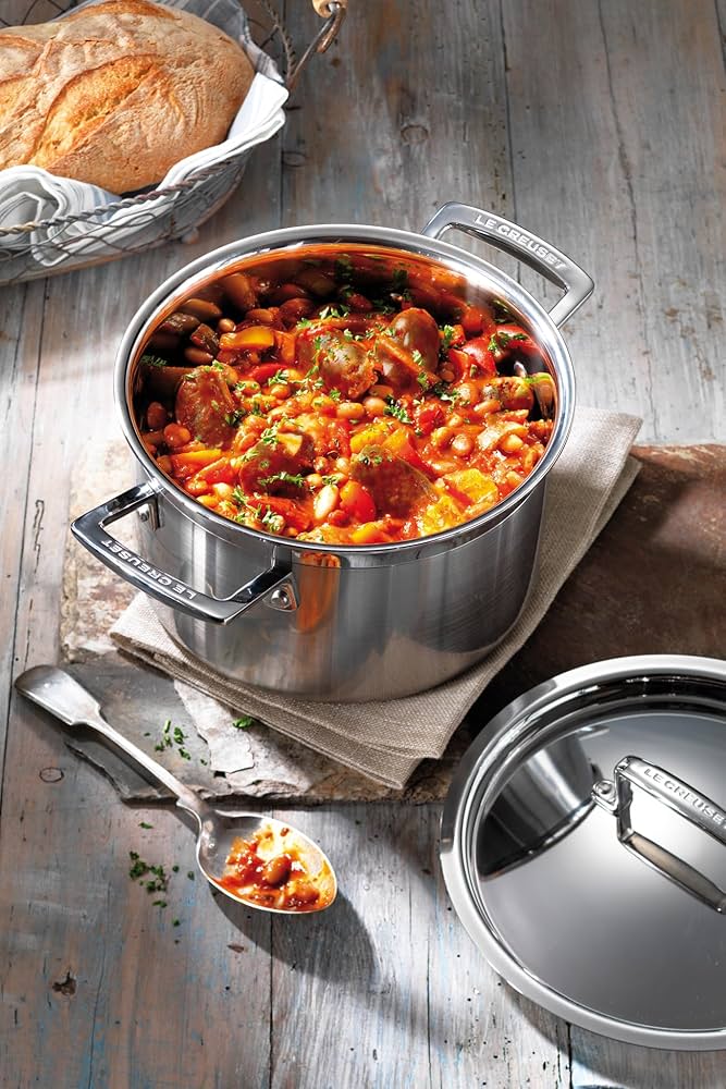 Amazon | LE CREUSET トリプライ ステンレススチール ディープ